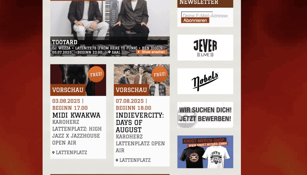 Website Knust barrierefrei